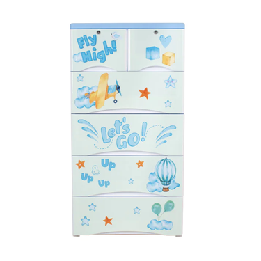 KIDS & BABIES STORAGE HOME BOX - 5 DRAWERS - FLY
